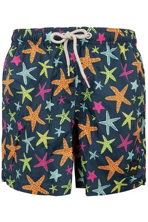 F**K Costume boxer blu con fantasia stelle marine