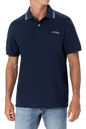 MC2 SAINT BARTH Polo bianca logo ricamo