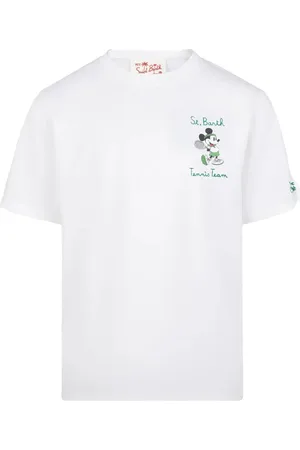 MC2 SAINT BARTH T-shirt bianca"Tennis team " topolino