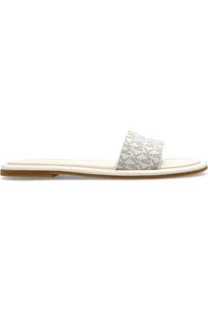 Michael Kors Ciabatta slide Dana con logo vaniglia