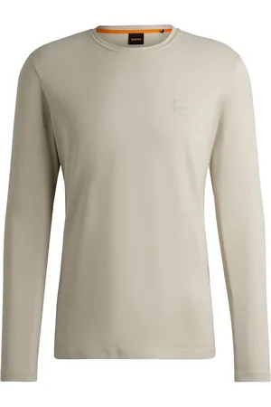 HUGO BOSS Maglia Taks mini logo petto beige