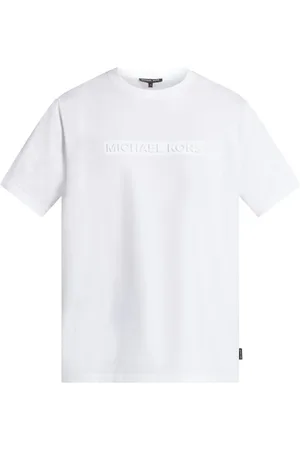 Michael Kors T-shirt bianca logo rilievo