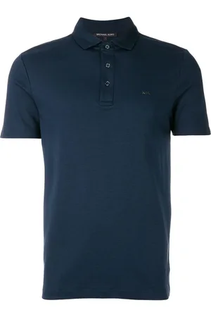 Michael Kors Polo blu mini logo petto