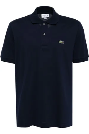 Lacoste Polo blu mini logo ricamo