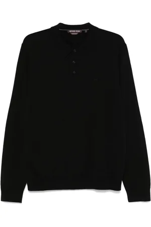Michael Kors Polo nera basic in lana