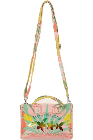 F**K Borsa fantasia stampata e logo multicolor laminato