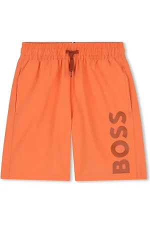 HUGO BOSS Costume arancio logo verticale