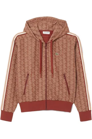 Lacoste Felpa coccio logo monogram all-over