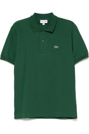 Lacoste Polo verde mini logo ricamo