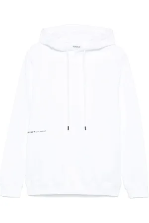 Dondup Felpa bianca logo laterale