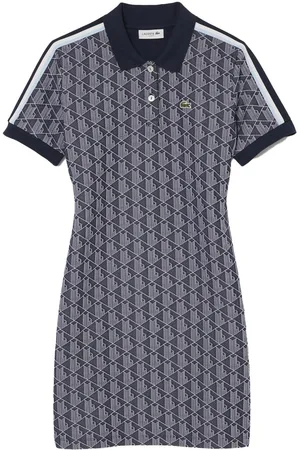 Lacoste Abito blu logo monogram all-over