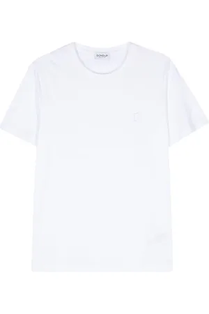 Dondup T-shirt bianca mini ricamo
