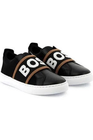 HUGO BOSS Sneaker nero banda logata superiore