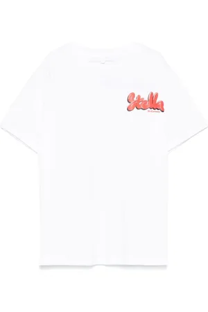 Stella McCartney T-shirt bianca stampa roll retro