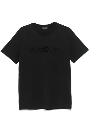 Dondup T-shirt logo stampa frontale nera