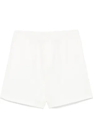 Lacoste Bermuda bianco tesutizzato mini logo ricamo