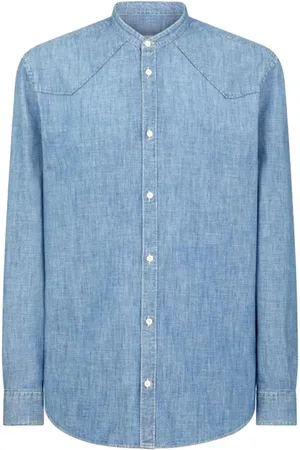 Dondup Camicia regular coreana blu denim