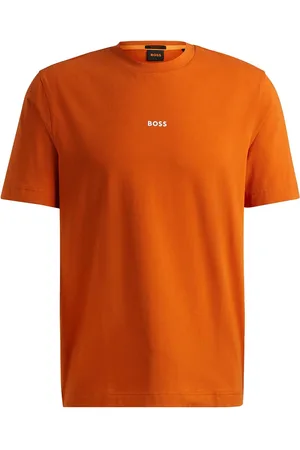 HUGO BOSS T-shirt arancione mini logo petto
