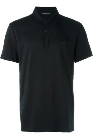 Michael Kors Polo nera mini logo petto