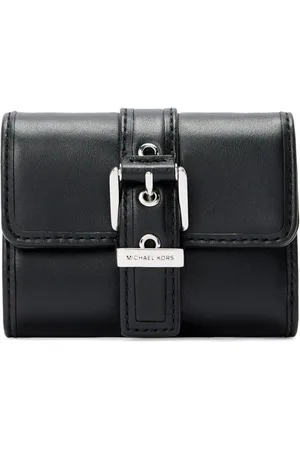 Michael Kors Portafoglio Colby a tre ante piccolo in pelle nero