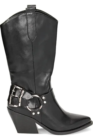 PrimaDonna Stivali texani neri con fibbie, tacco 6,5 cm