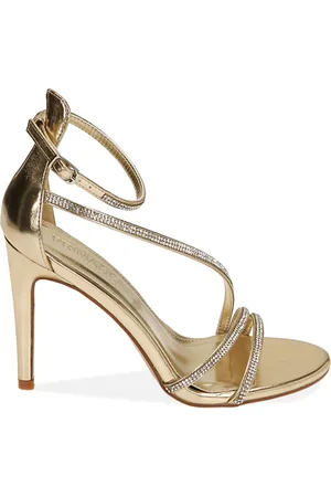 PrimaDonna Sandali oro con strass, tacco 10 cm