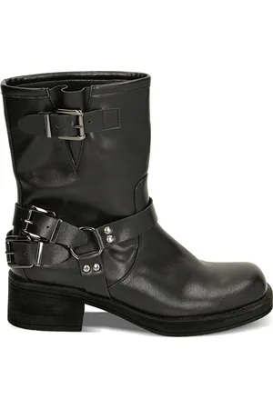 PrimaDonna Biker neri punta quadra, tacco 4 cm