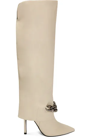 PrimaDonna Stivali panna con catena, tacco 10,5 cm