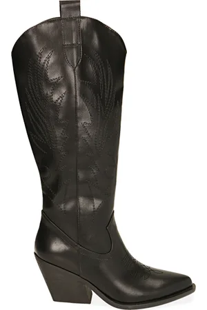 PrimaDonna Stivali texani donna neri, tacco largo 7,5 cm