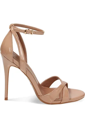 Sandalo donna nude in vernice, tacco 11 cm