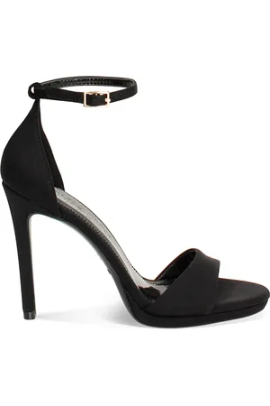 PrimaDonna Sandalo con tacco donna nero con plateau, tacco 10 cm
