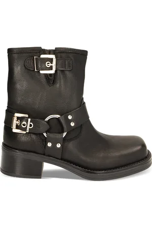 PrimaDonna Biker nero in pelle, tacco 4,8 cm