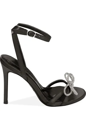 PrimaDonna Sandali bow neri in raso, 10,5 cm