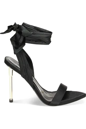 PrimaDonna Sandali neri in raso, tacco 11 cm