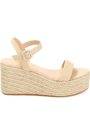 PrimaDonna Zeppe in microfibra, platform in rafia 8,5 cm