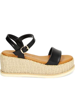 PrimaDonna Zeppe nere, platform rafia 6,5 cm