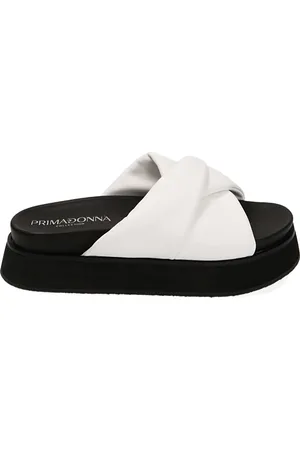 PrimaDonna Ciabatte bianche, zeppa 3 cm