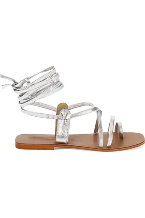 PrimaDonna Sandali con lacci in pelle argento