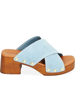 PrimaDonna Sandali celesti in camoscio, tacco 5,5 cm