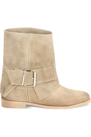 PrimaDonna Stivaletti texani taupe in camoscio, tacco 3 cm