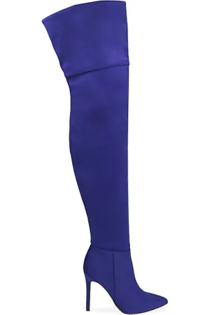 PrimaDonna Stivali overknee viola in lycra, tacco 10,5 cm