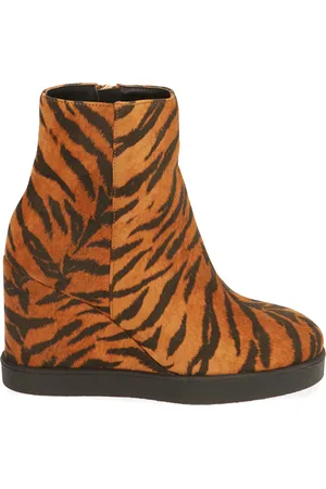 PrimaDonna Ankle boots tigrati in microfibra, zeppa 7,5 cm