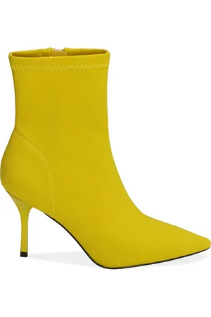 PrimaDonna Ankle boots gialli in lycra, tacco 8,5 cm