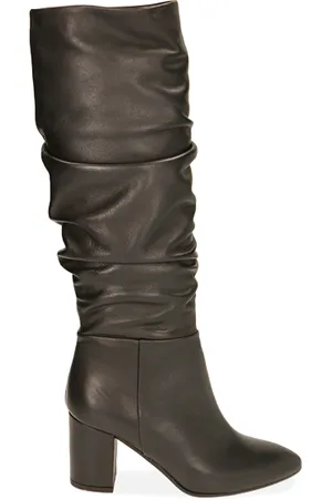 PrimaDonna Stivali neri in pelle goffrata, tacco 7,5 cm