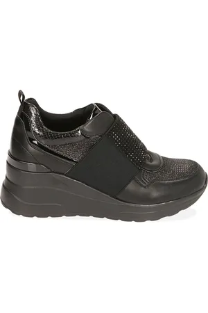 PrimaDonna Slip-on nere, zeppa 6 cm