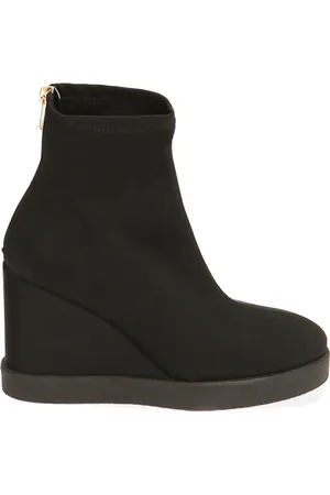 PrimaDonna Ankle boots neri in lycra, zeppa 7,5 cm