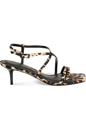PrimaDonna Sandalo donna leopardato in raso, tacco 5,5 cm