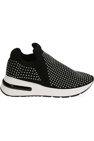 PrimaDonna Slip-on nero/bianco in lycra con strass