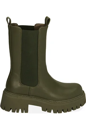 PrimaDonna Chelsea boots verde militare, tacco 5,5 cm
