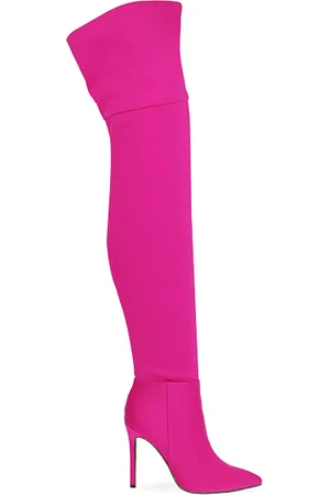 PrimaDonna Stivali overknee fucsia in lycra, tacco 10,5 cm